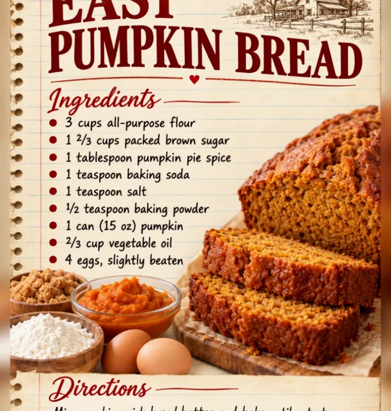 Easy Pumpkin Bread