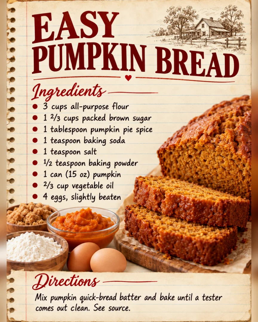 Easy Pumpkin Bread