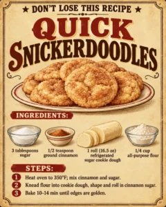 Quick Snickerdoodles