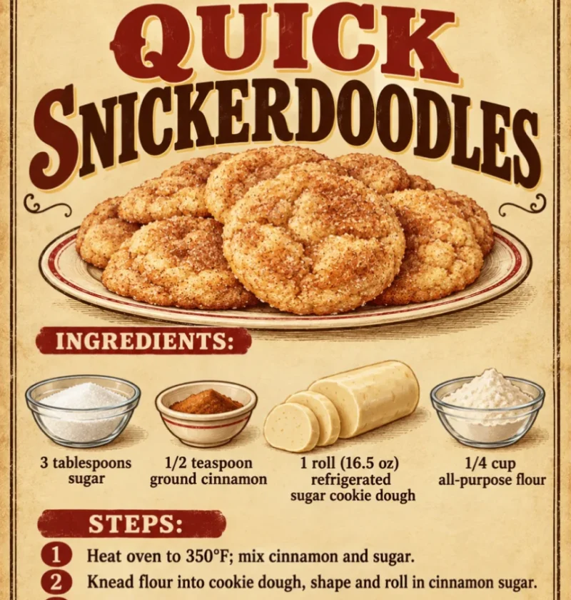 quick snickerdoodles
