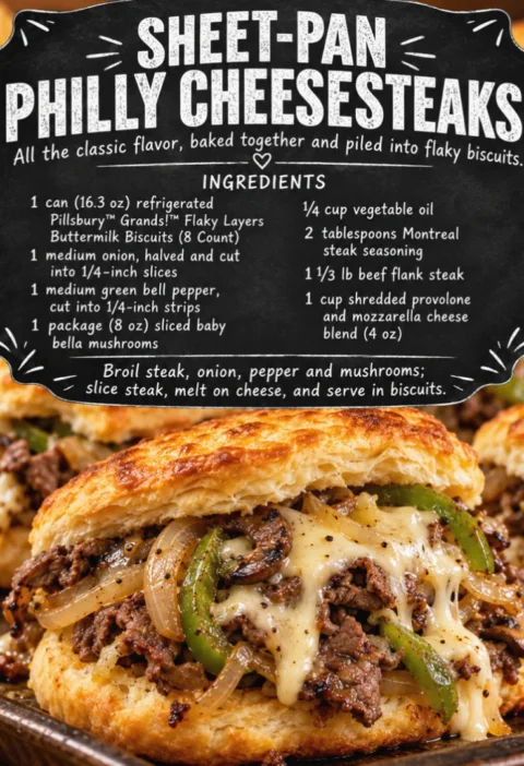 Sheet-Pan Philly Cheesesteaks