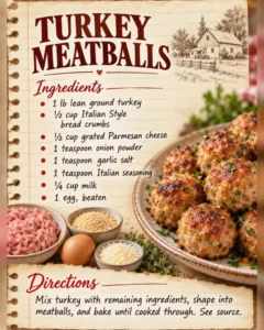 Turkey Meatballs
