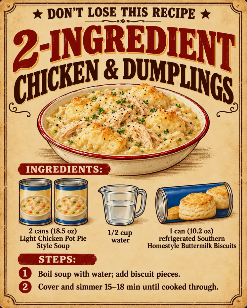 2-Ingredient Chicken & Dumplings