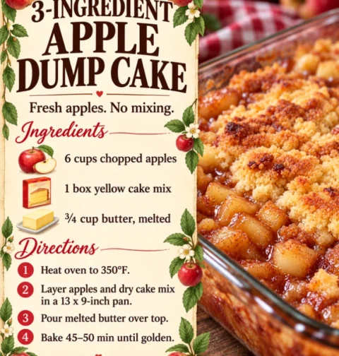 3-Ingredient Apple Dump Cake