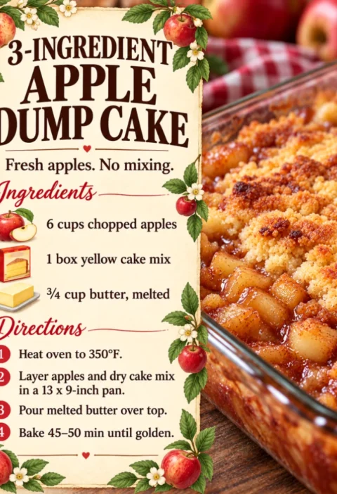3-Ingredient Apple Dump Cake