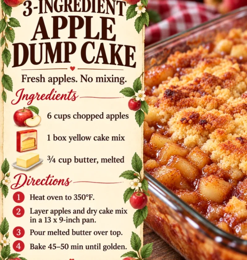 3-Ingredient Apple Dump Cake