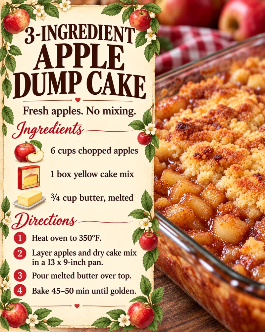 3-Ingredient Apple Dump Cake