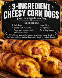 3-INGREDIENT CHEESY CORN DOGS