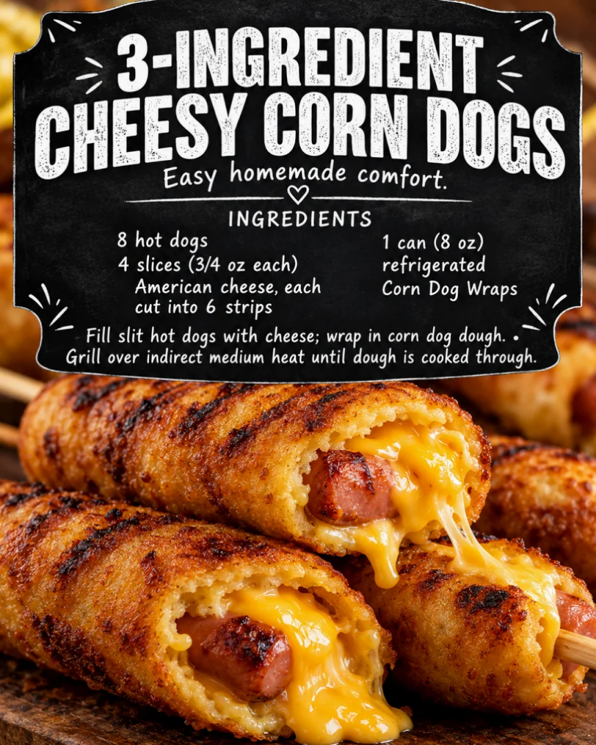 3-Ingredient Cheesy Corn Dogs