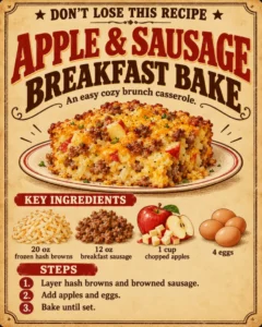 Apple & Sausage Breakfast Bake