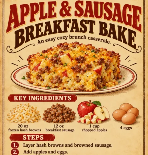 Apple & Sausage Breakfast Bake