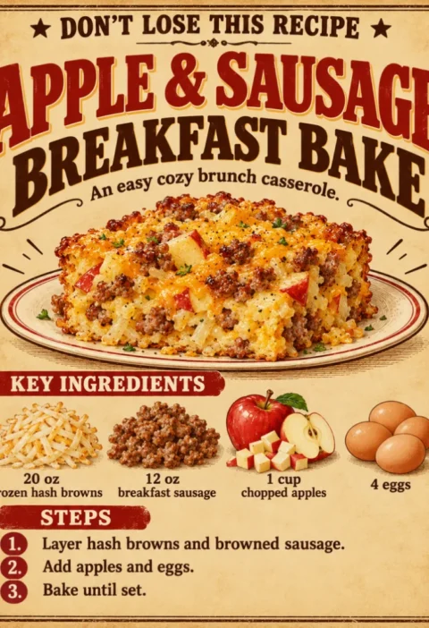 Apple & Sausage Breakfast Bake