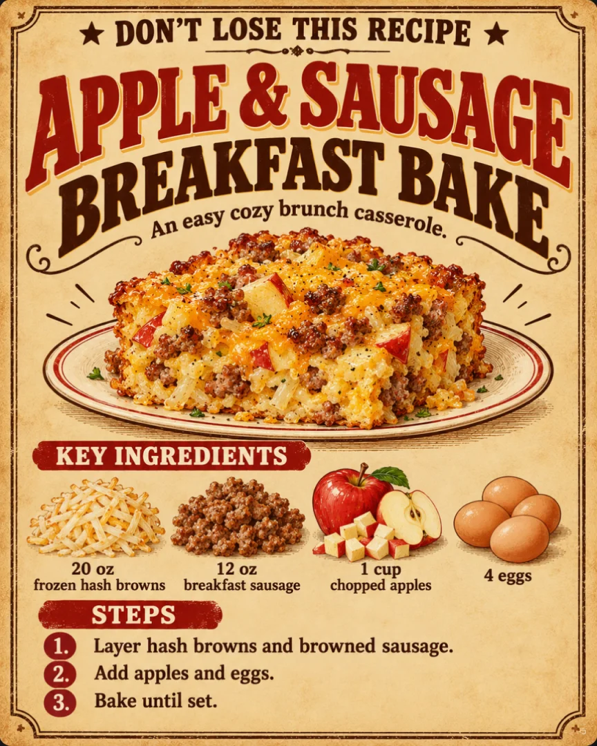 Apple & Sausage Breakfast Bake