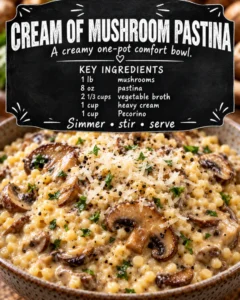 Cream of Mushroom Pastina