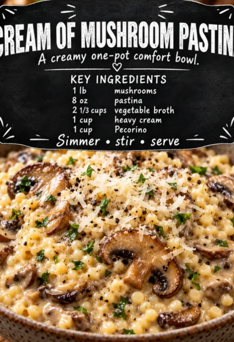 Cream of Mushroom Pastina