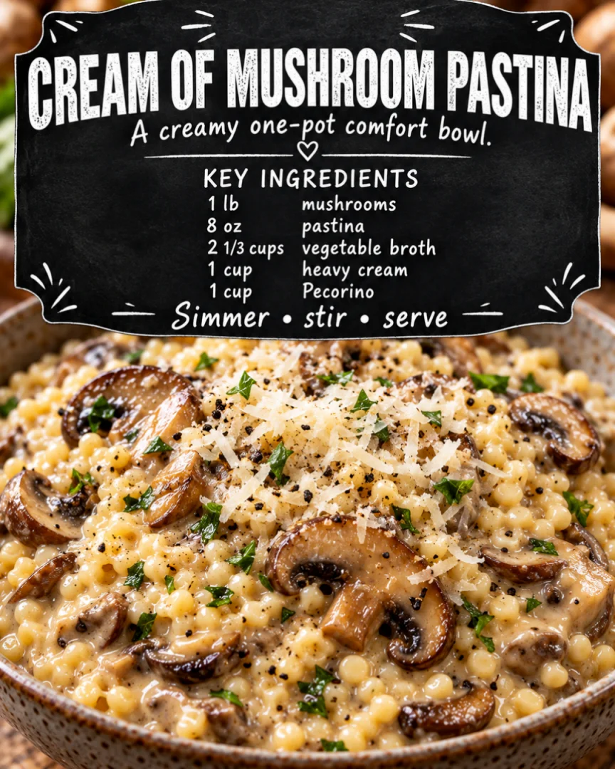 Cream of Mushroom Pastina