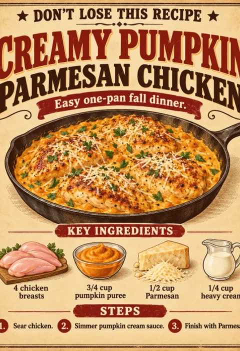 Creamy Pumpkin Parmesan Chicken