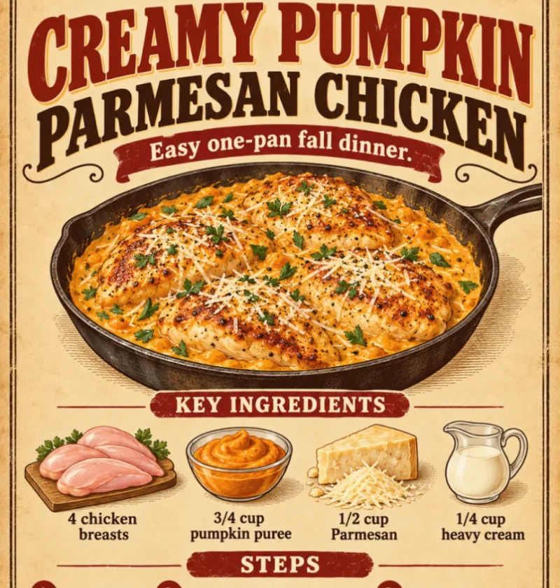 Creamy Pumpkin Parmesan Chicken