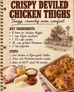 Crispy Deviled Chicken Thighs
