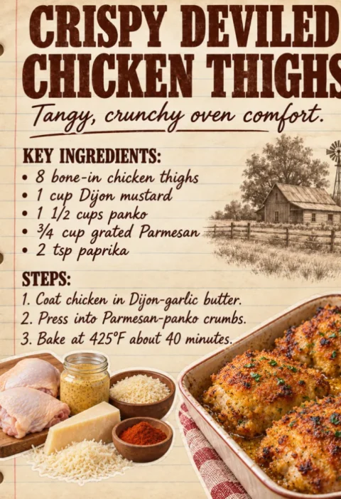 Crispy Deviled Chicken Thighs