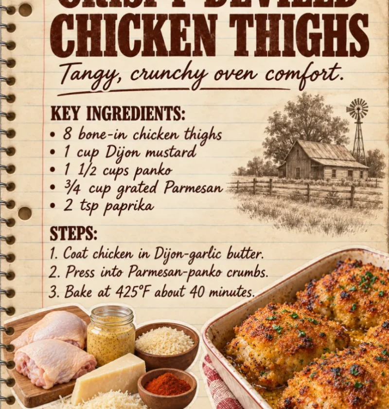 Crispy Deviled Chicken Thighs