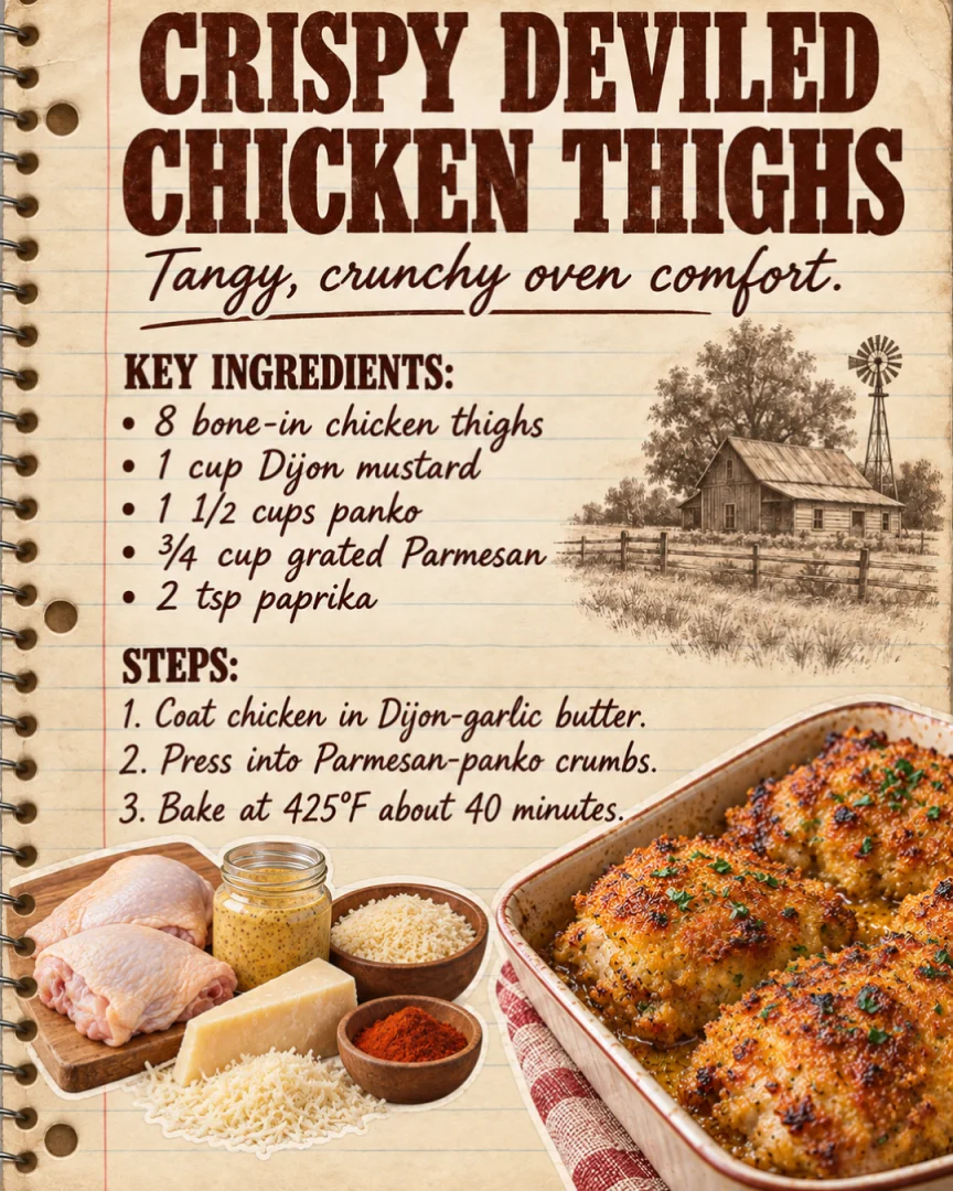 Crispy Deviled Chicken Thighs