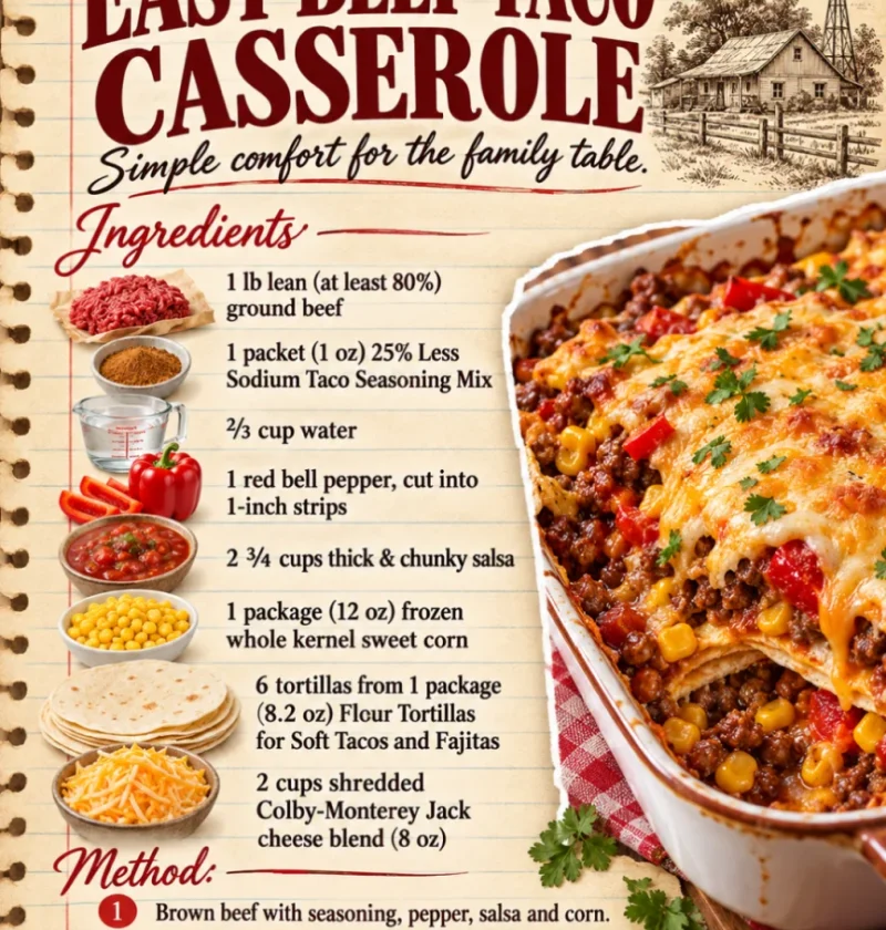 easy beef taco casserole