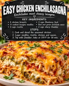 Easy Chicken Enchilasagna