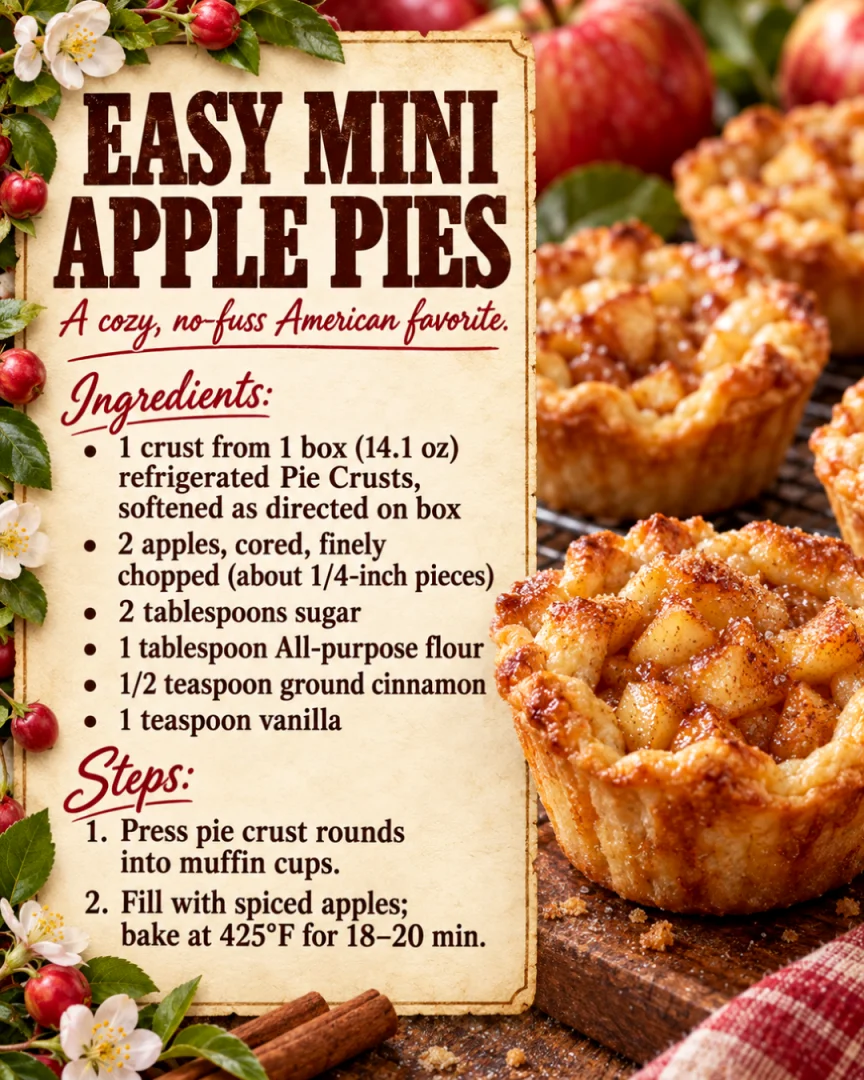 Easy Mini Apple Pies