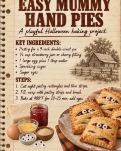 Easy Mummy Hand Pies