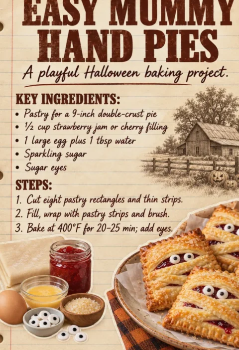 Easy Mummy Hand Pies