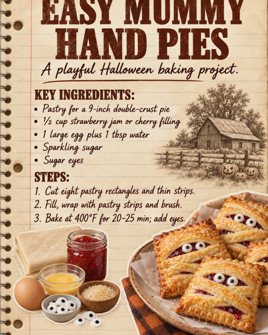 Easy Mummy Hand Pies