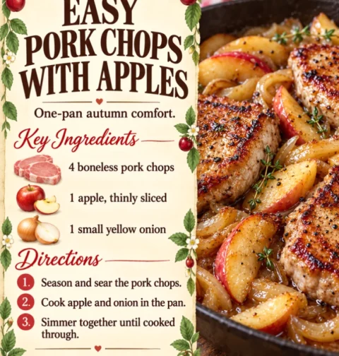 easy pork chops with apples