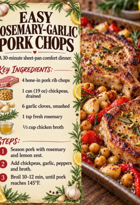 Easy Rosemary-Garlic Pork Chops
