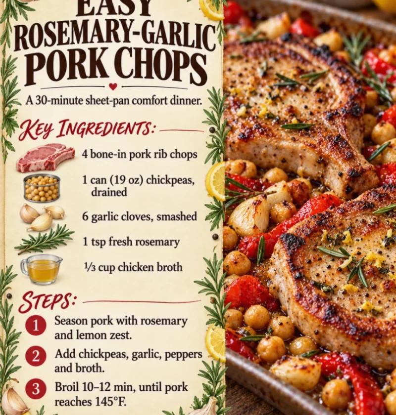 Easy Rosemary-Garlic Pork Chops