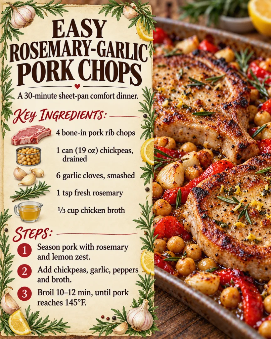 Easy Rosemary-Garlic Pork Chops