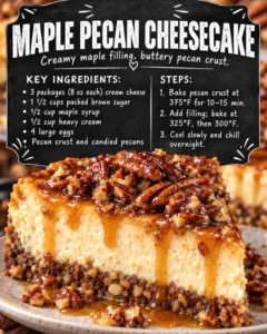 Maple Pecan Cheesecake