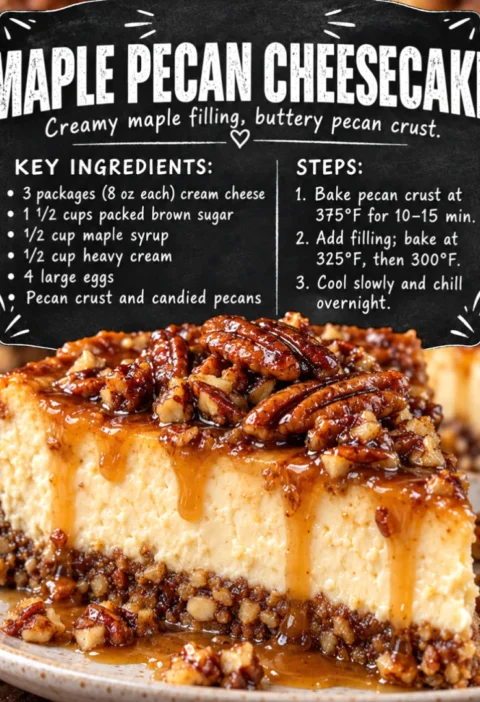 Maple Pecan Cheesecake