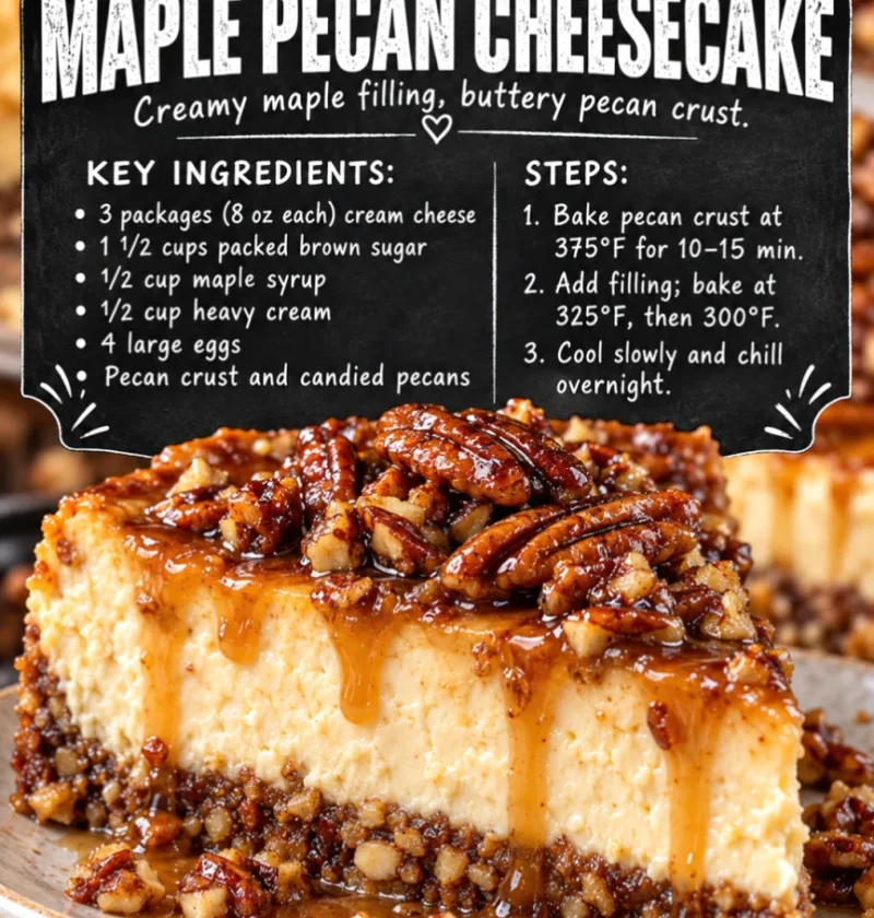 Maple Pecan Cheesecake