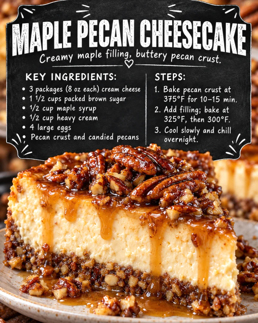 Maple Pecan Cheesecake