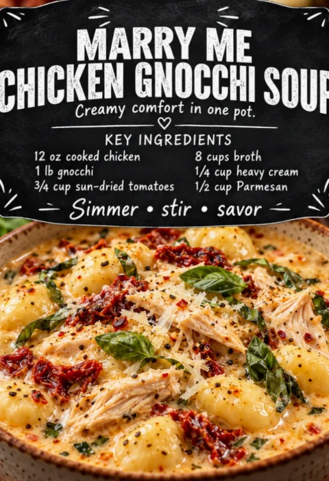 Marry Me Chicken Gnocchi Soup