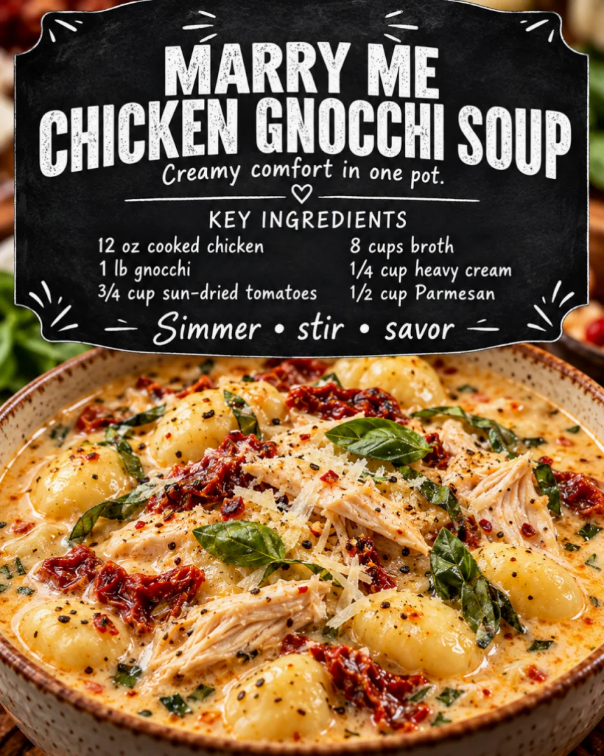 Marry Me Chicken Gnocchi Soup