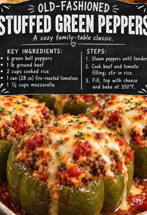 Old-Fashioned Stuffed Green Peppers