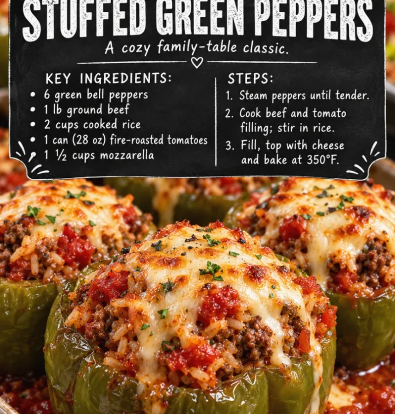 Old-Fashioned Stuffed Green Peppers