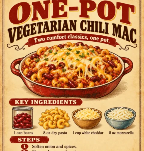 One-Pot Vegetarian Chili Mac