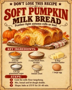 Soft Pumpkin Milk Bread