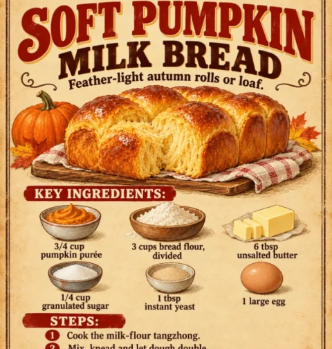 Soft Pumpkin Milk Bread