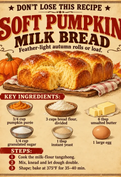 Soft Pumpkin Milk Bread