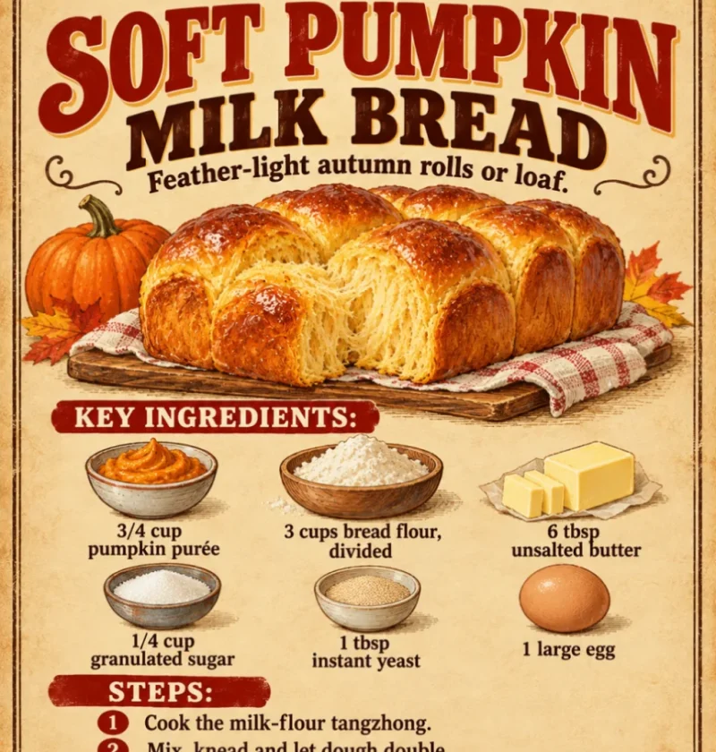 Soft Pumpkin Milk Bread