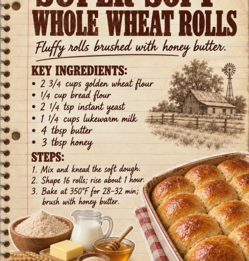 Super-Soft Whole Wheat Rolls